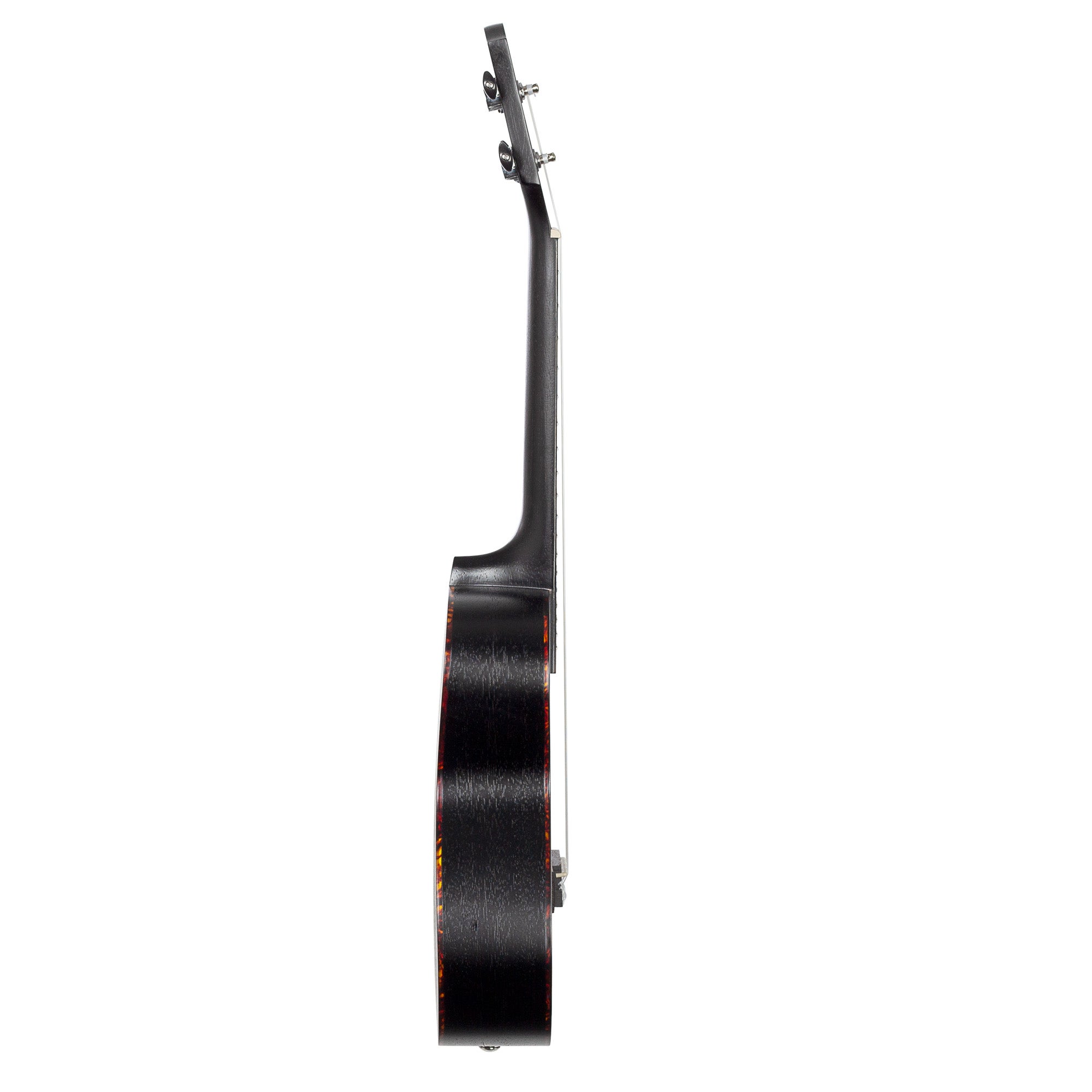 Cascha HH 2300L concert ukelele linkshandig zwart mahonie + tas