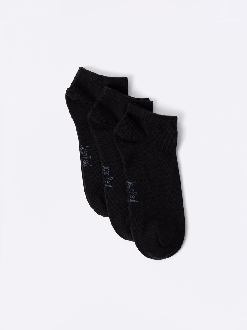 3 pk ankelsokker Jet Black