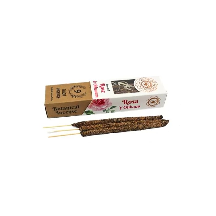 Green Tree Rose & Olibanum Botanical Incense  (9 sticks)