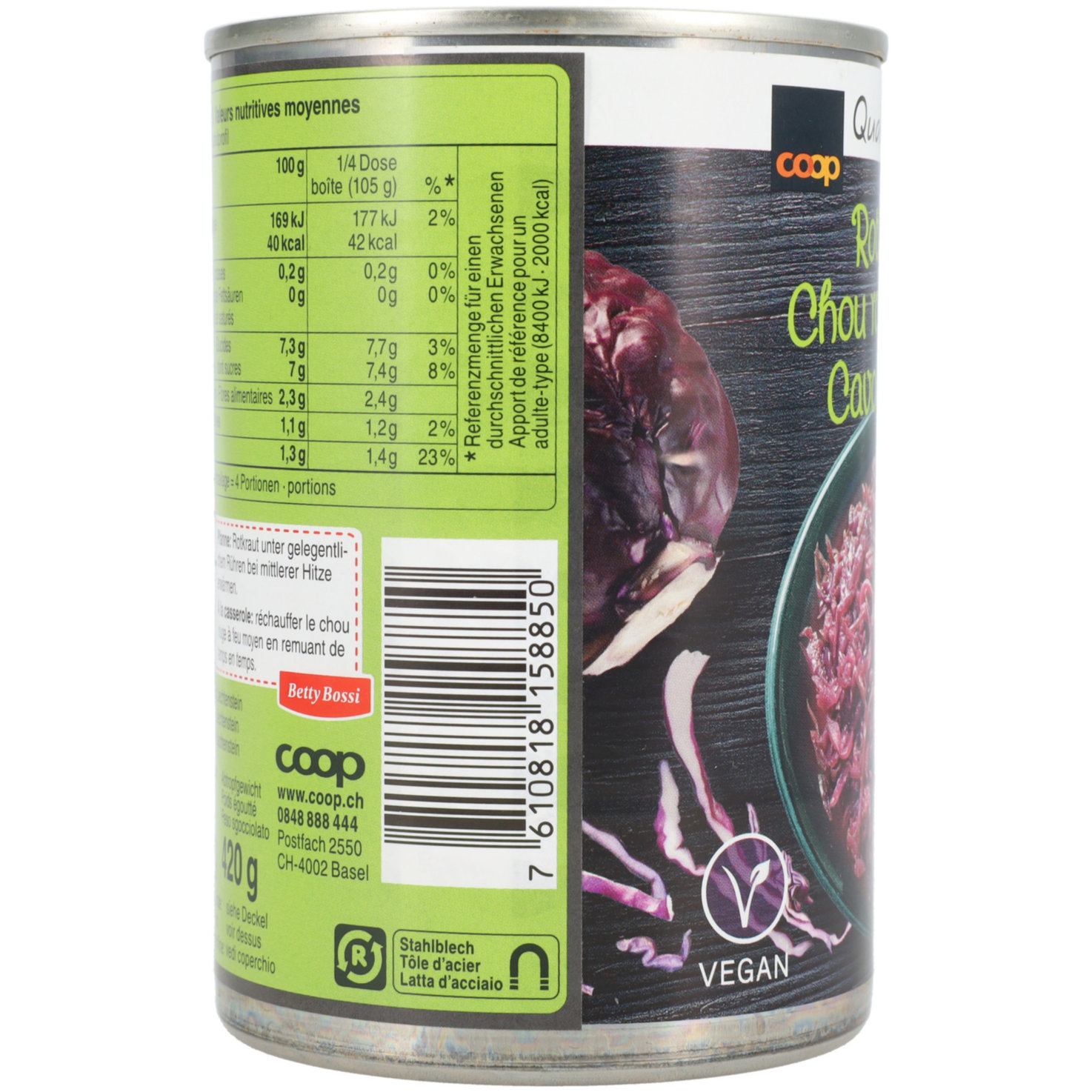 Rotkraut gekocht