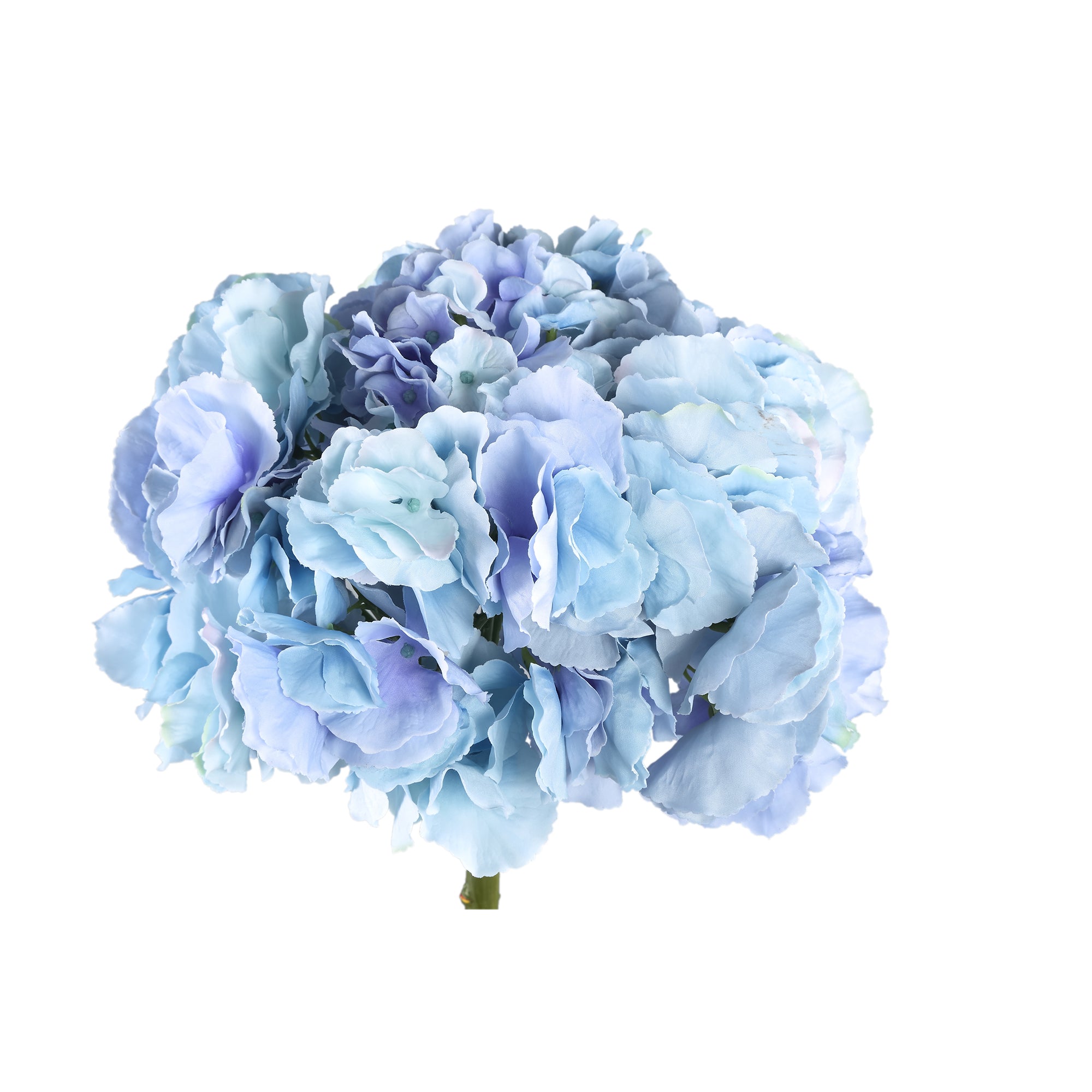 PTMD - Kunstbloem Hydrangea - Blauw - 16x28x54cm