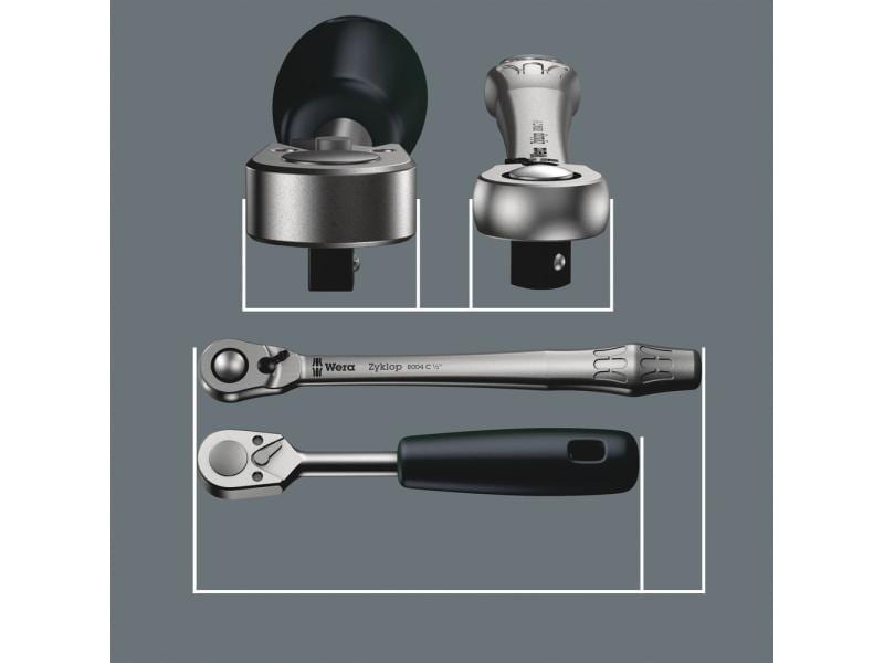 Wera Ratschen-Set 8100 SA 11 Zyklop 1/4