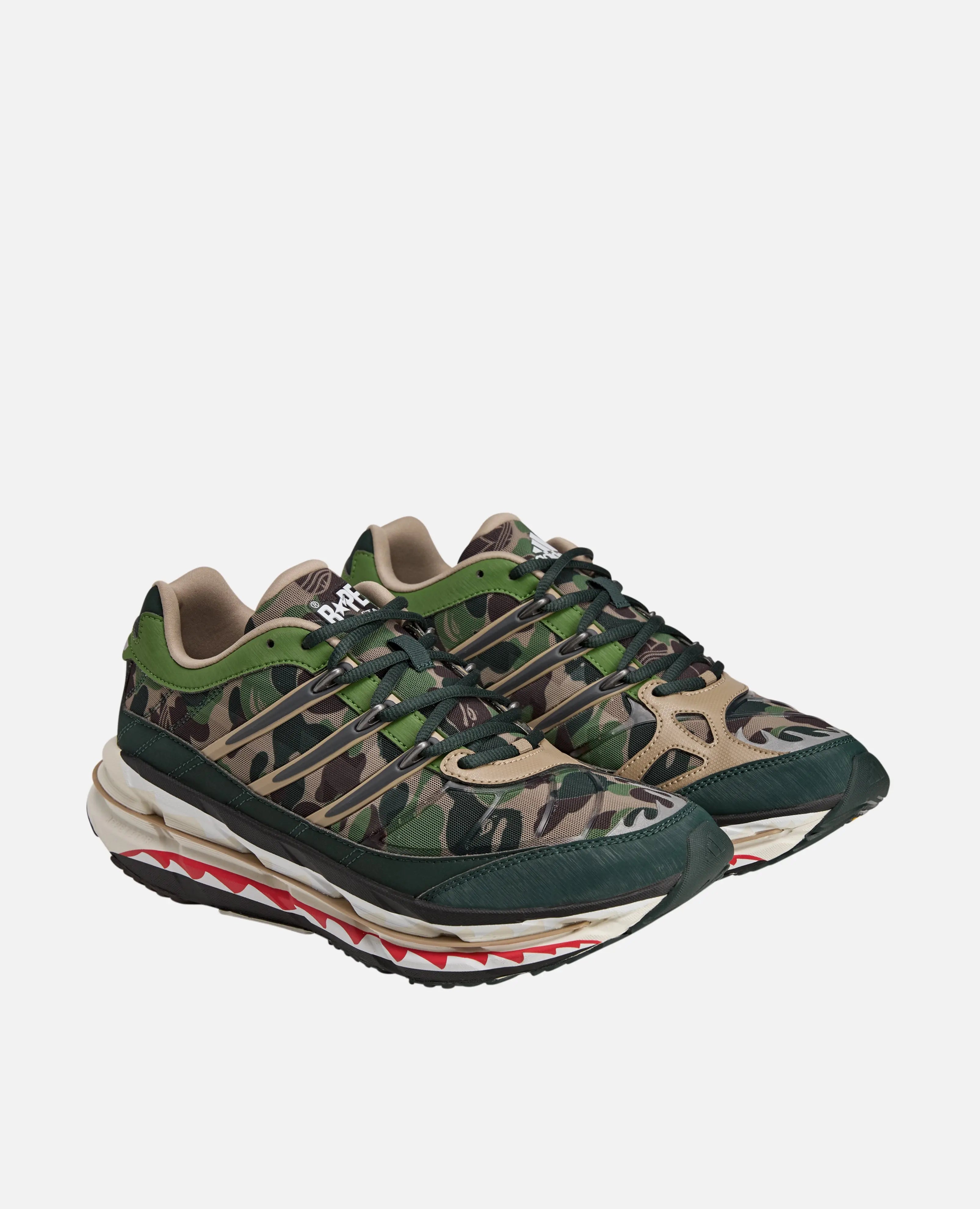 Adidas x Bape Adistar HRMY ''Green Camo'' (HEMP/IRONMT/OWHITE)