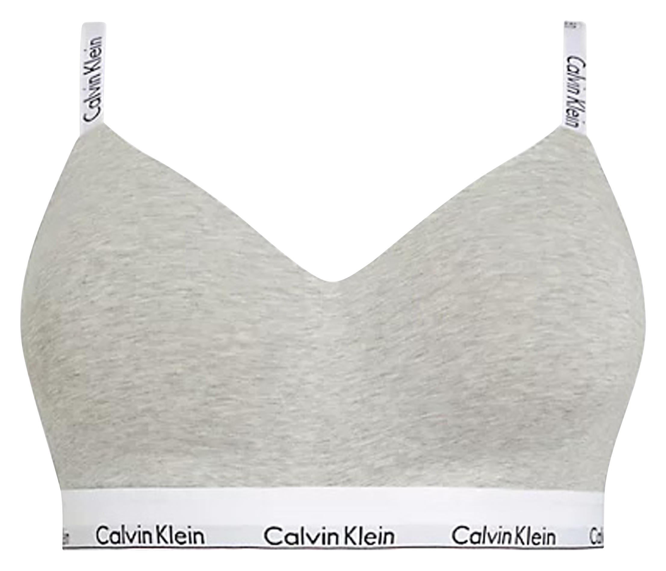 Brassière en coton mélangé | Gris