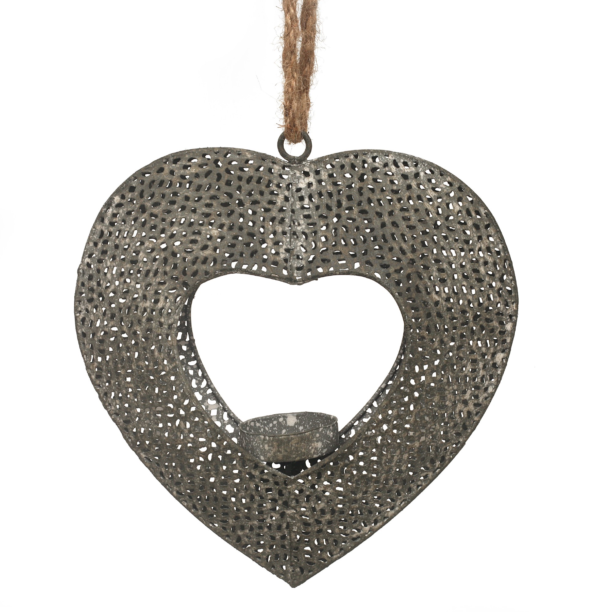 Dekoherz 'Amour' mit Teelichthalter, Metall, B 20 cm, H 21 cm günstig bestellen
