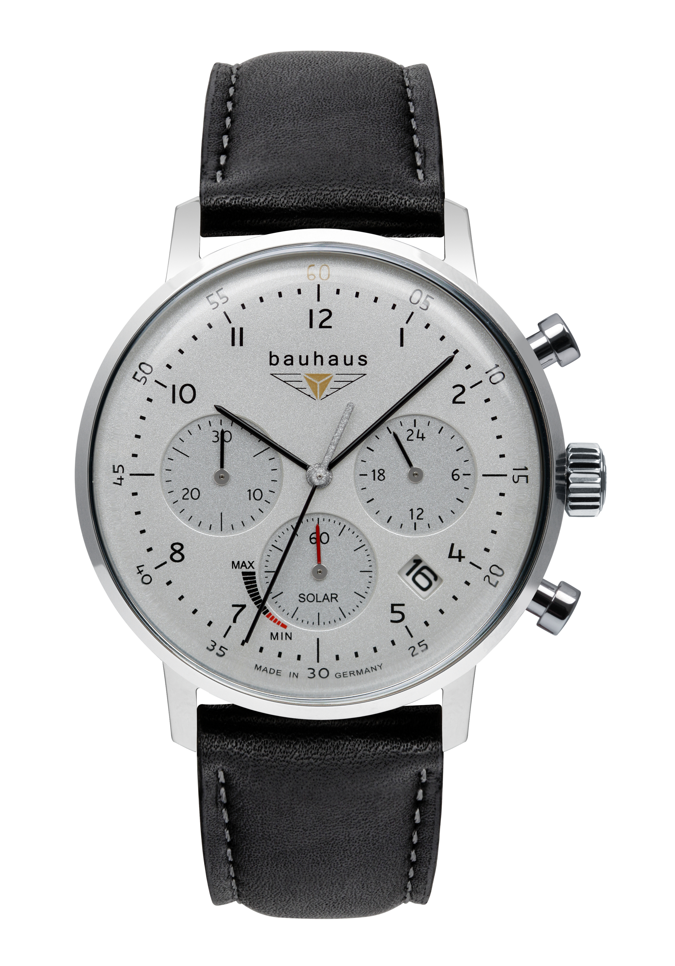 bauhaus Herrenchronograph Solar Silber 2086-1