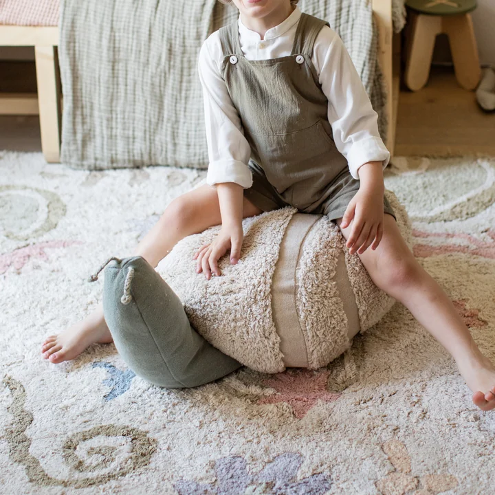 Lorena Canals - Pouf Mr. Snail, blau