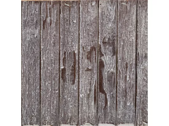Panier rectangulaire en bois gris 25.5x14.5x11h