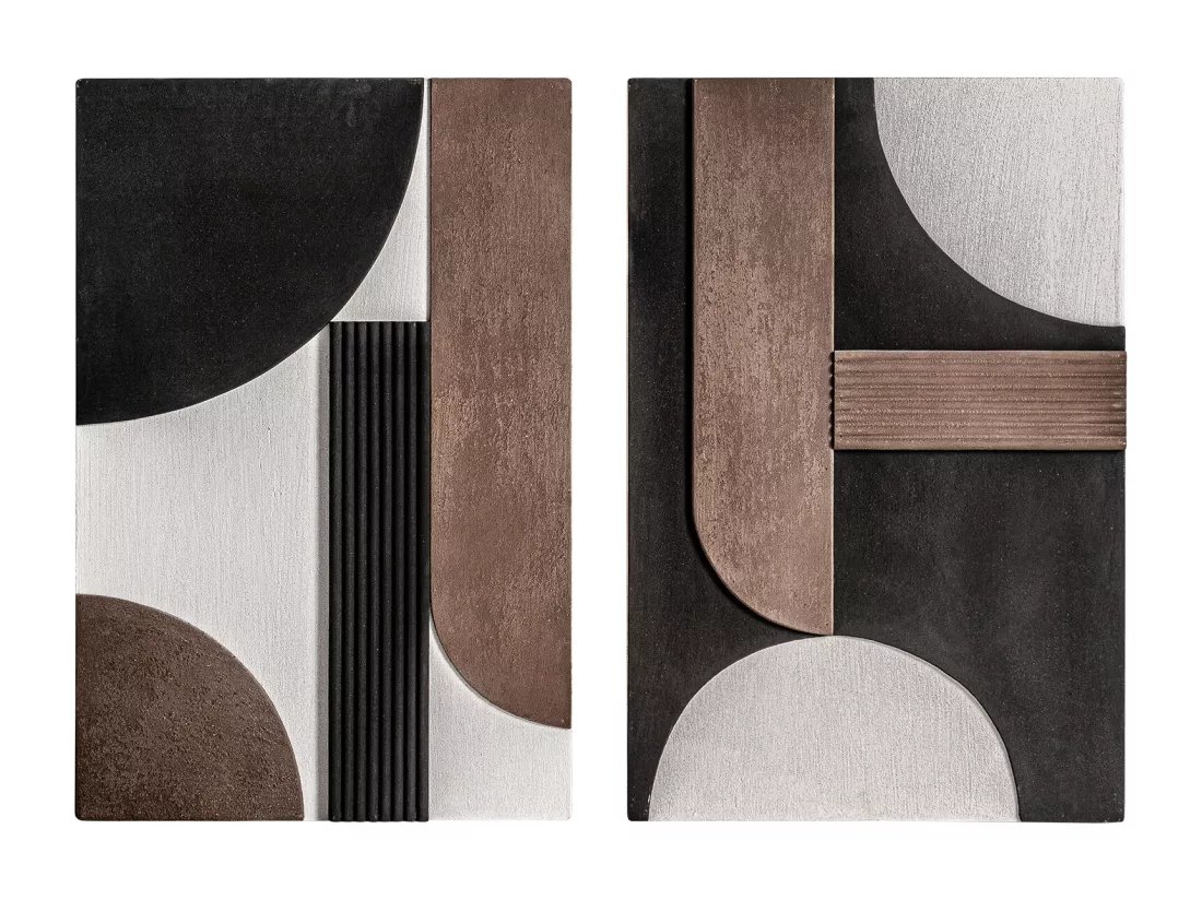 Tableau en bois mdf nounces marron en 60x6x90 cm