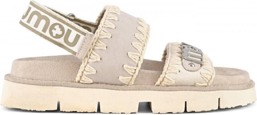 MOU Dames Bio Sandal Maat: 40 Materiaal: Suède Kleur: Grijs