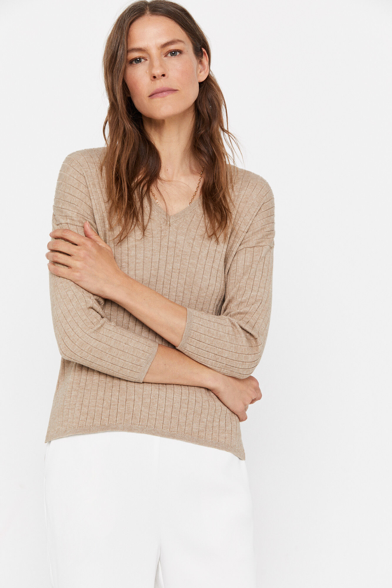 Camisa de viscose Ecovero - Marrom