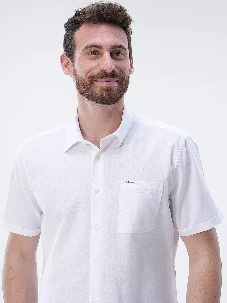 BARBOUR Leinenhemd NELSON  weiss