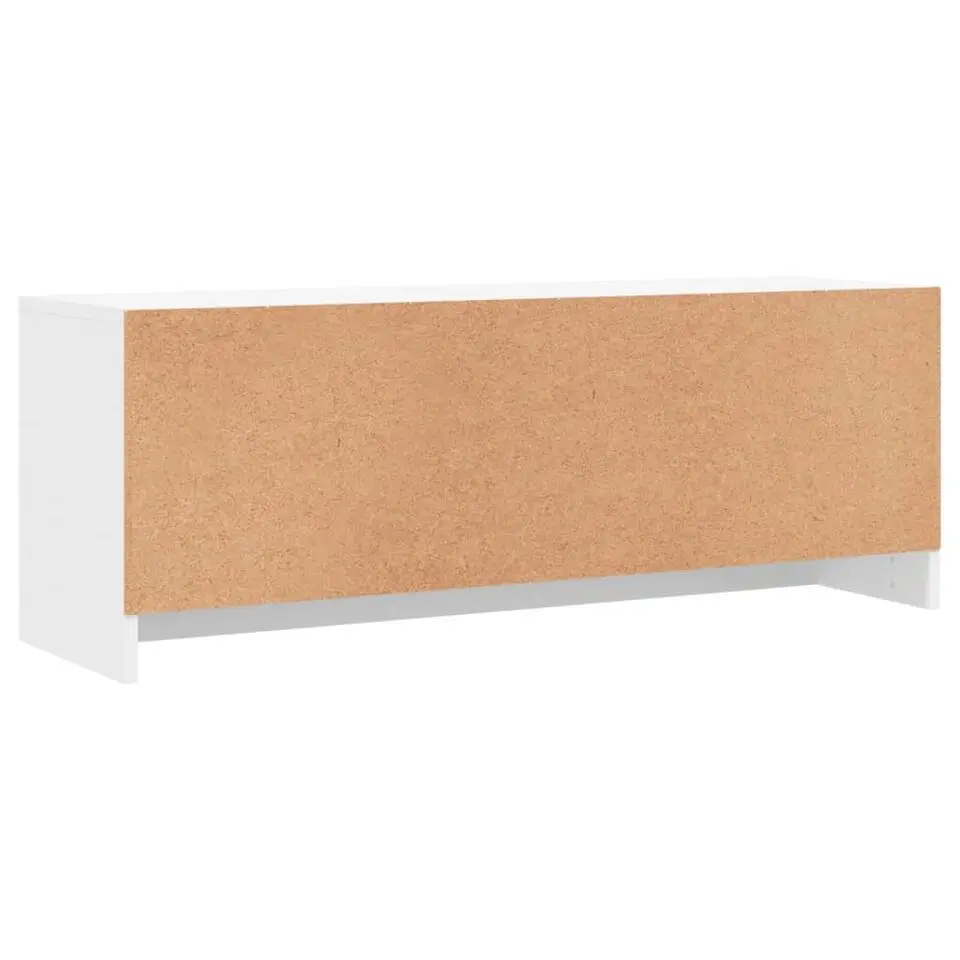 vidaXL - Tv-meubel - Wit - Bewerkt hout - 102 x 30 x 37.5 cm