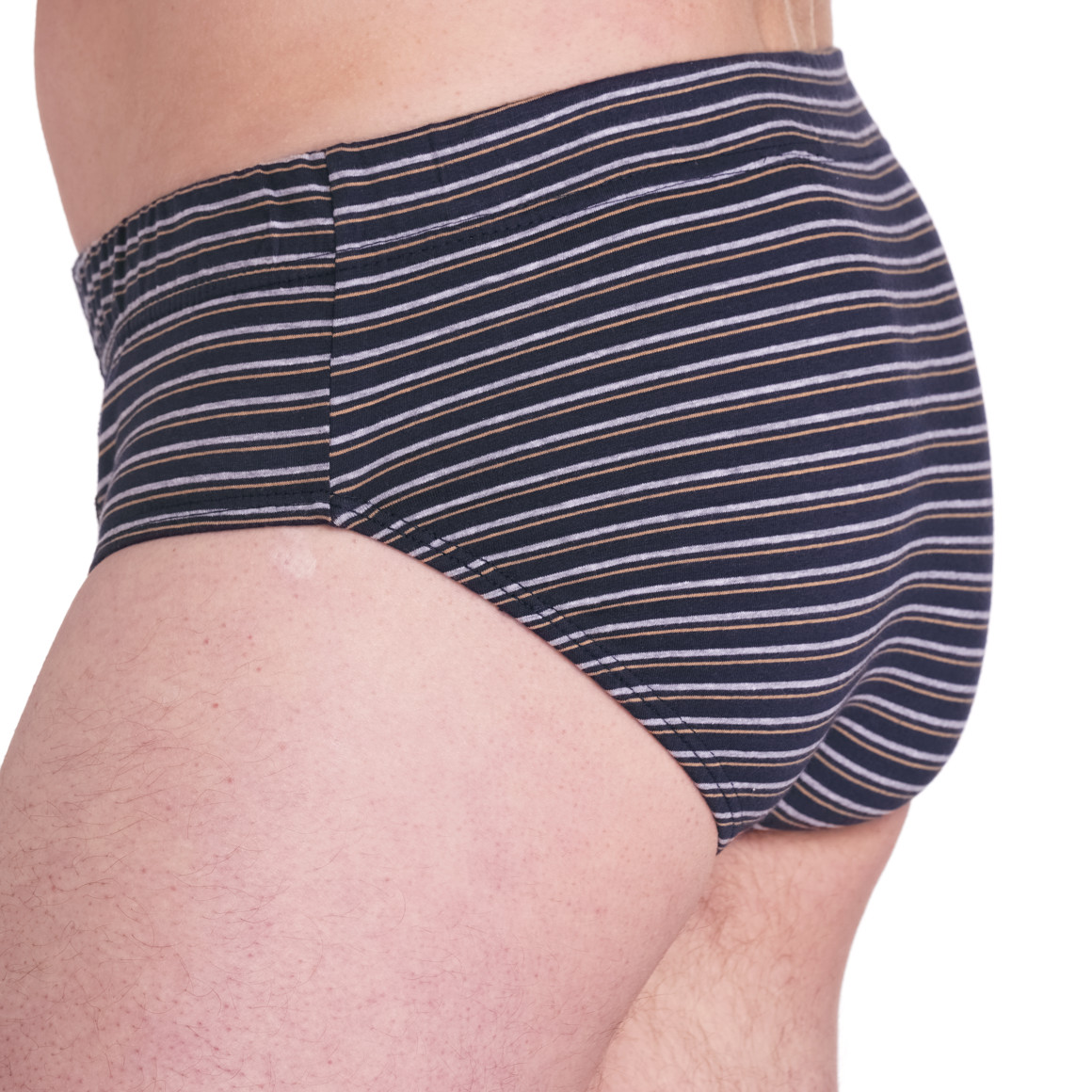 VanVaan Herren Slip mit schmalen Streifen dunkelblau