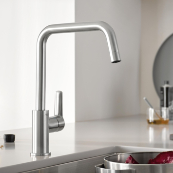 Grohe keukenkraan Start hoge U-uitloop QuickFix supersteel (RVS look)