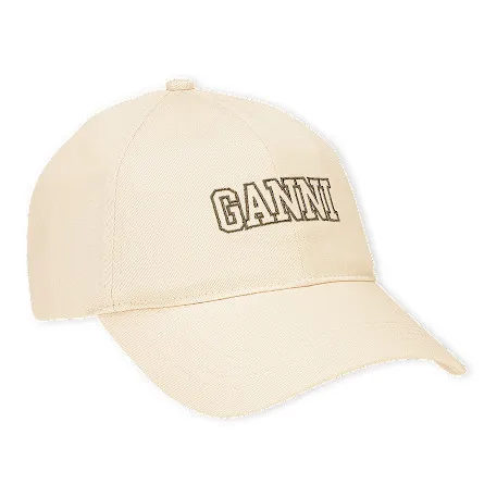 Ganni Casquette Software Coton Bio | Ecru