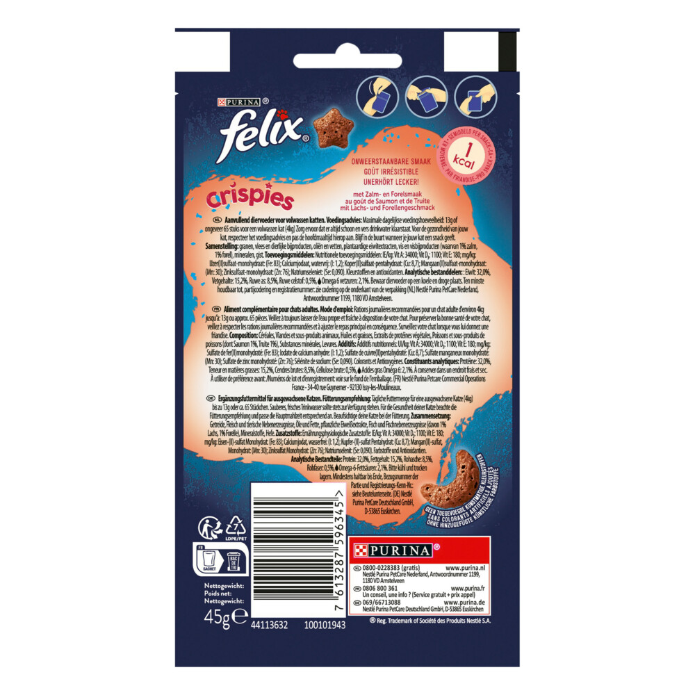 Felix Crispies Zalm - Forel48 gr