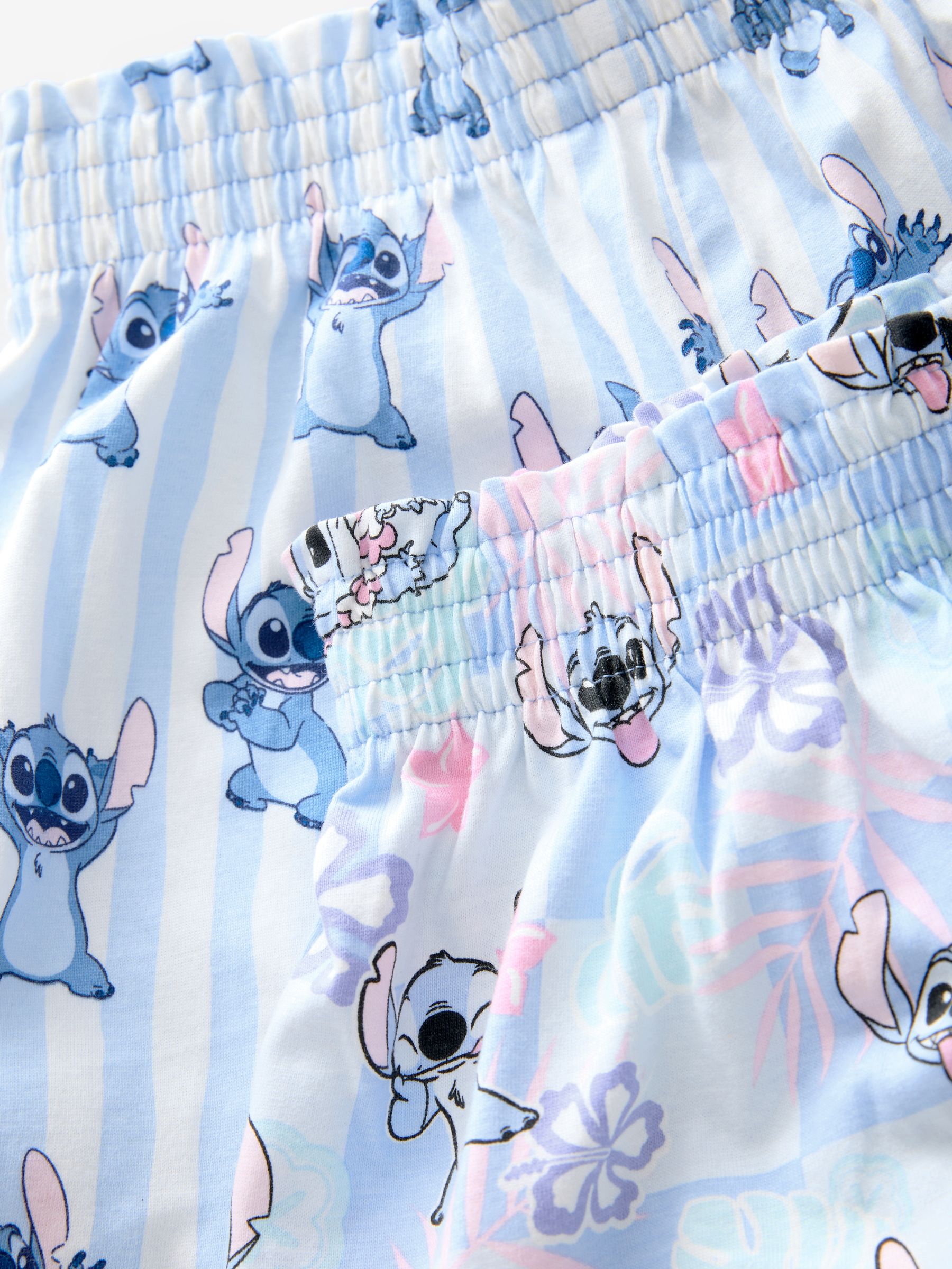 Blauw/ecru - Lilo en Stitch korte pyjama's 2 pack (3-16jaar)