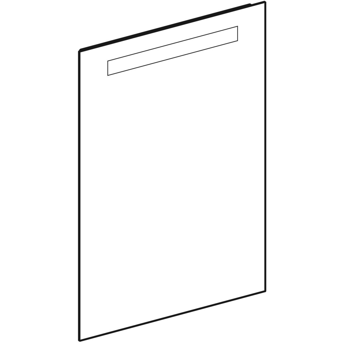 Geberit Option rechthoekige spiegel met verlichting 50x70cm