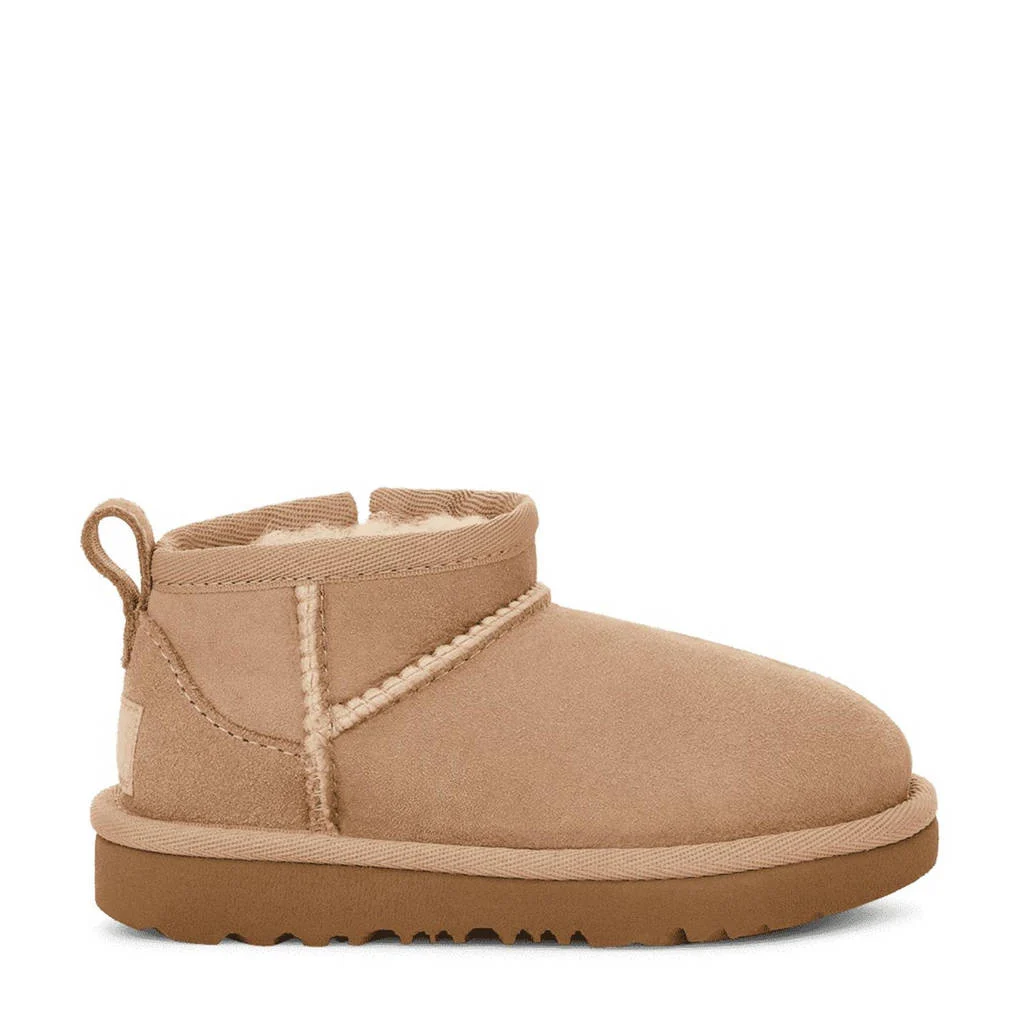 UGG T Classic Ultra Minigevoerde enkelboots camel