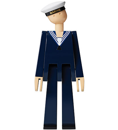 Kay Bojesen Tr?figur - Marine - 20,5 cm - MørkBl?/Hvid