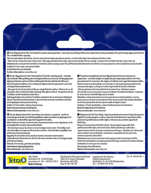 Tetra Test Algaecontrol 3in1 - Testen -