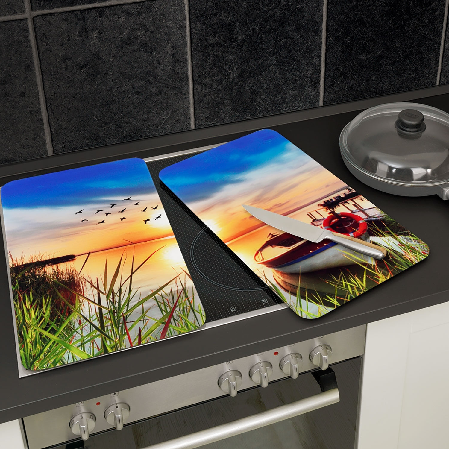 Glas-Abdeckplatten See