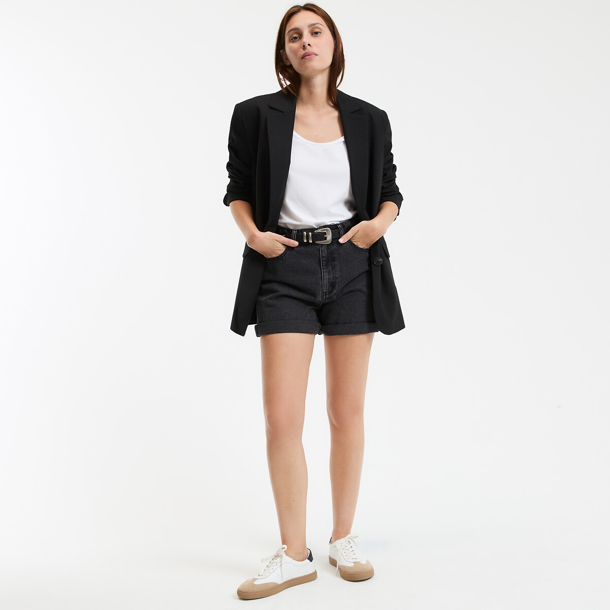 COLEÇÃO LA REDOUTE<br>Camiseta com gola redonda e mangas curtas