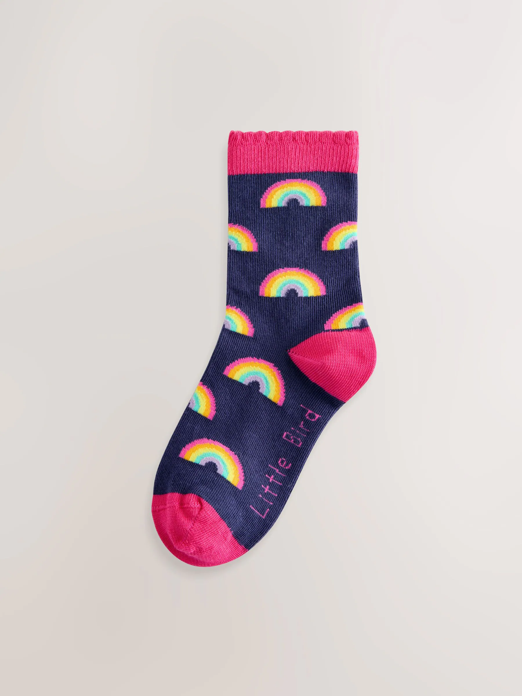 Little Bird by Jools Oliver set van 5 paar sokken met regenboogprint