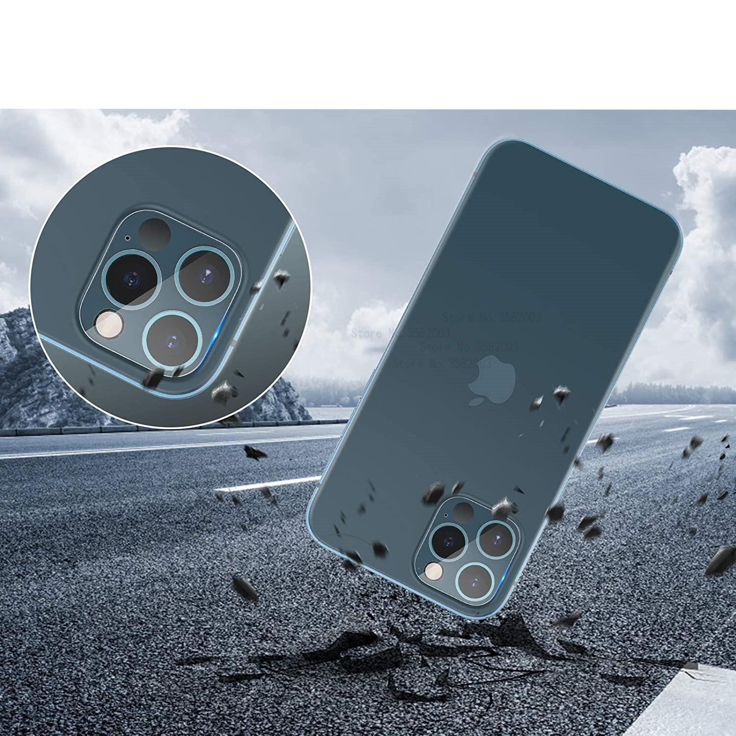 (2er Set) iPhone 13 Pro Max / iPhone 13 Pro Kamera Objektiv Protector Panzer Glas Case Friendly - Transparent