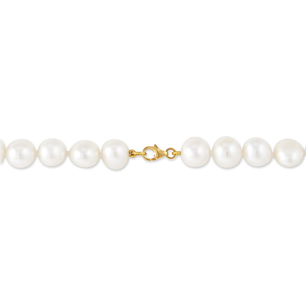 Collier Baroque Or Jaune Perle De Culture