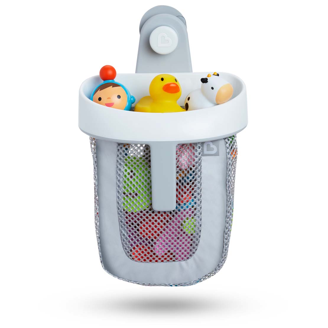 Munchkin super scoop bath toy/organizer grijs