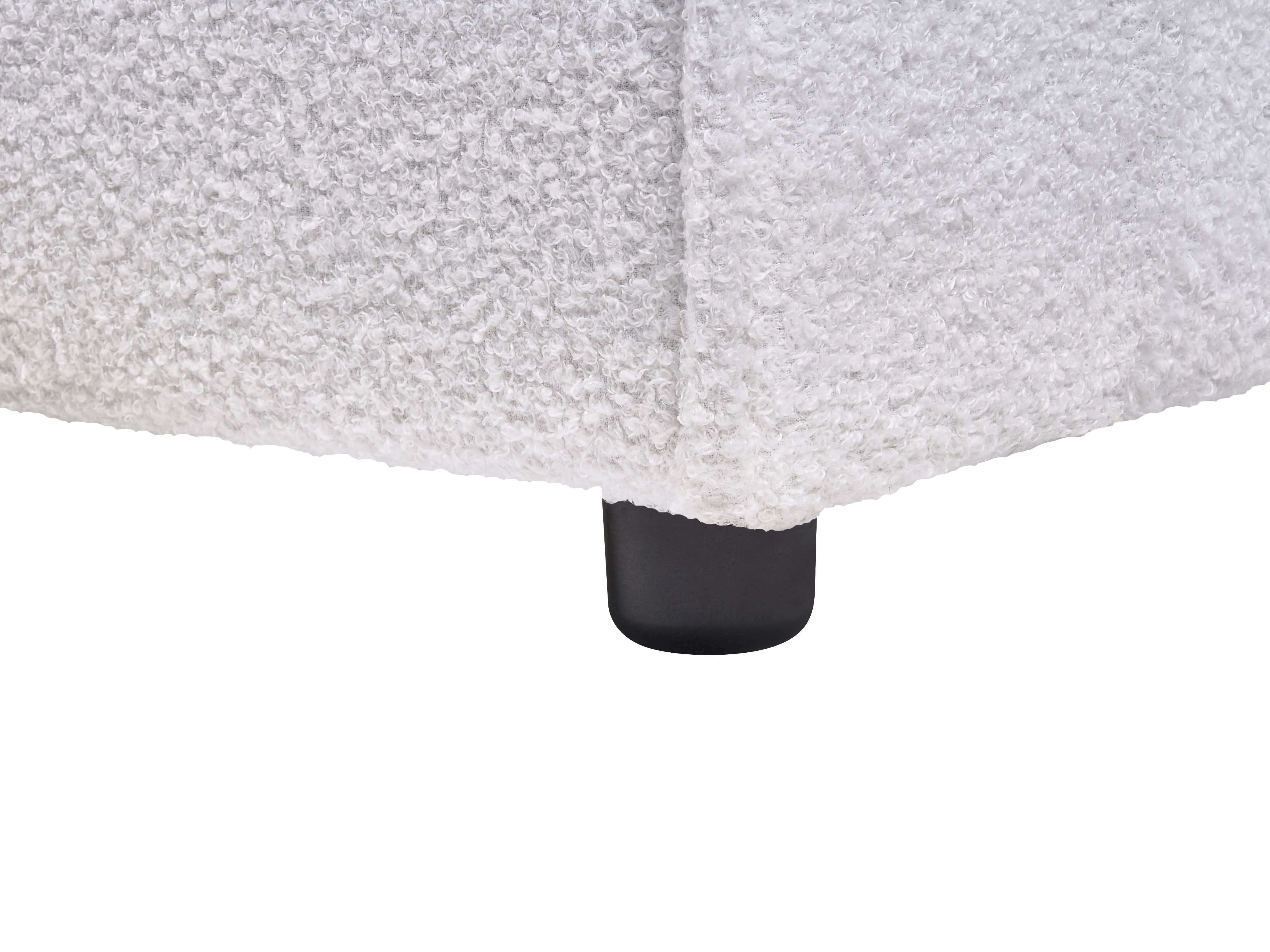 Waterbed Bouclé LINARDS 180 x 200 cm Wit