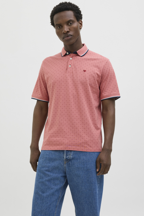 Jack & Jones roze heren polo
