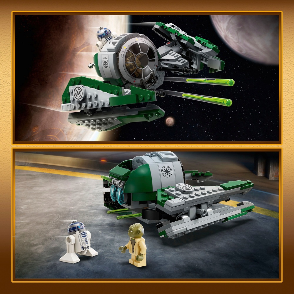 LEGO Star Wars 75360 Yodas Jedi-Sternenjäger-Set mit R2-D2