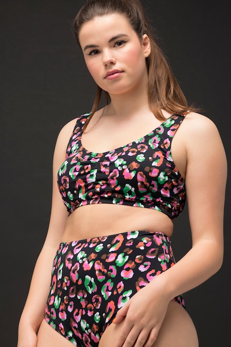 Bikini-Slip, HighWaist, Color-Leo