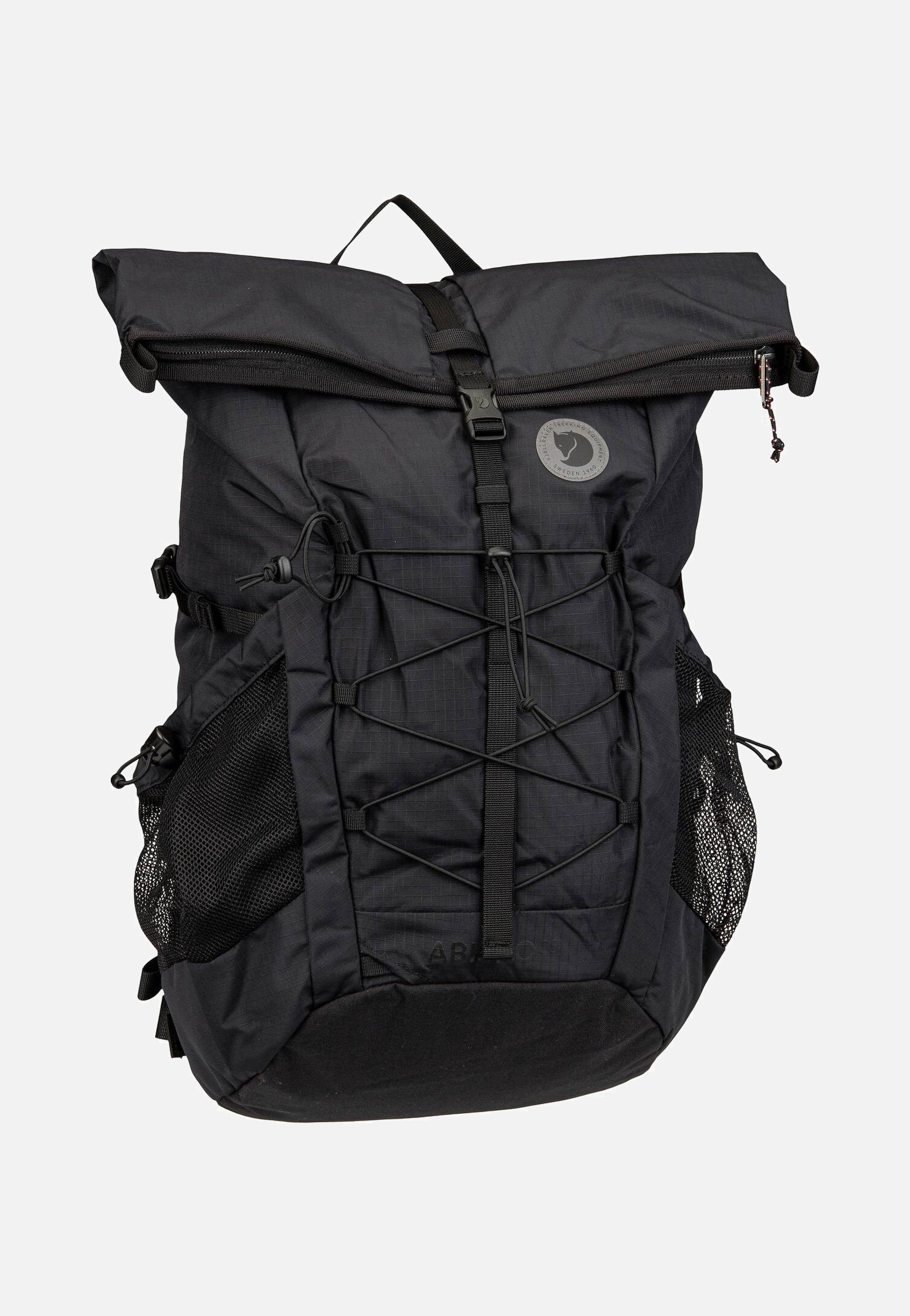 Abisko Hike Foldsack Black - Rolltop Rucksack