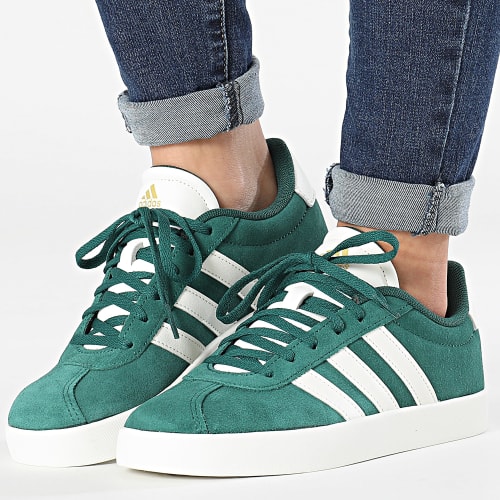 Baskets Femme VL Court 3.0 ID6309 Core Green Off White Gold Metallic