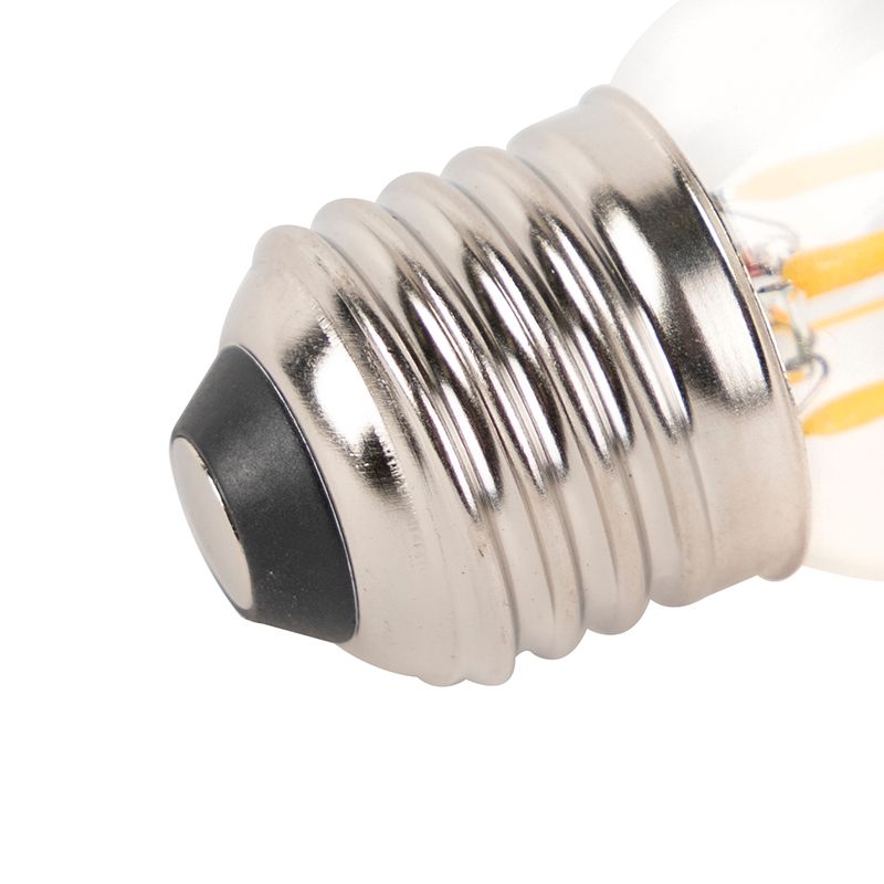 Set van 5 E27 dimbare LED filament kogellamp 3W 250 lm 2700K