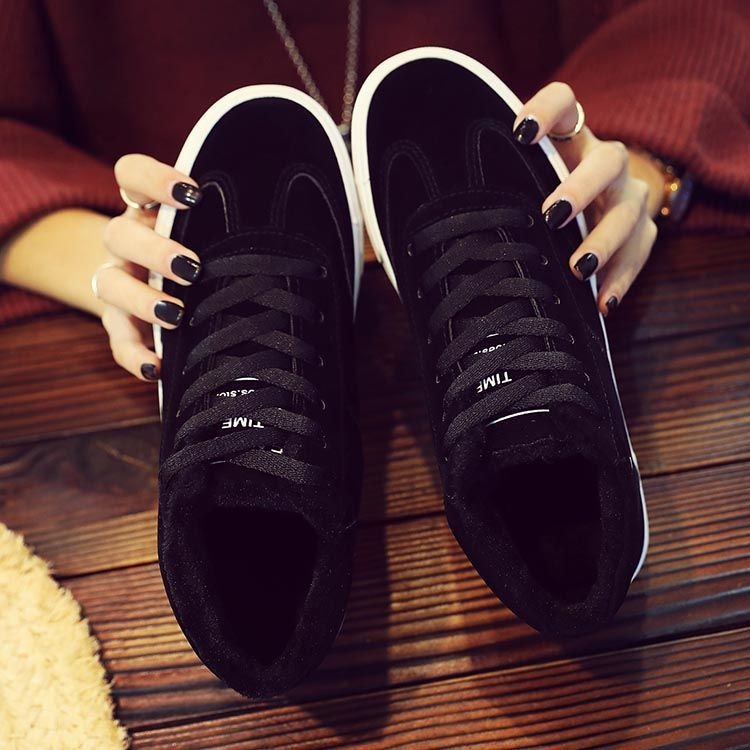 Solejoy - Hoge sneakers met veters van imitatiesuède