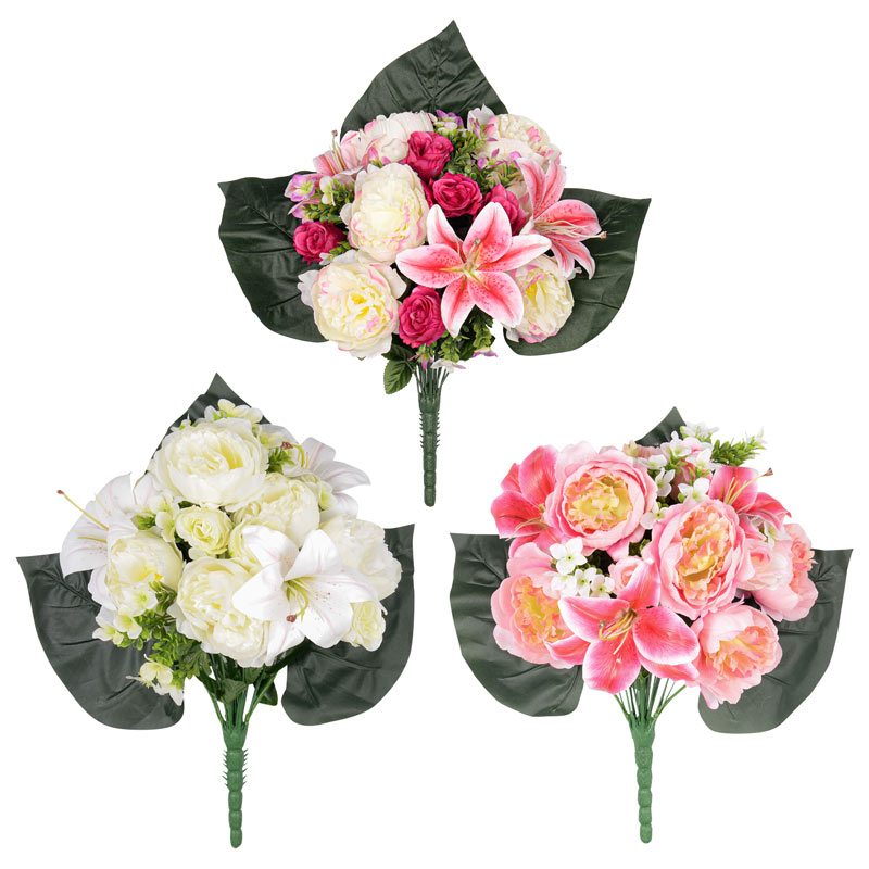Bouquet de pivoines, d'hortensias et de lys