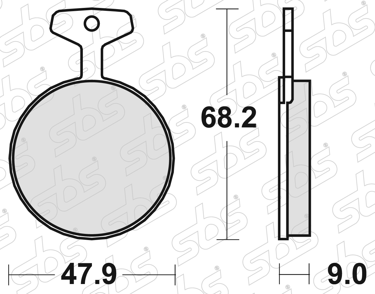 SBS - Plaquettes de frein 504 HF