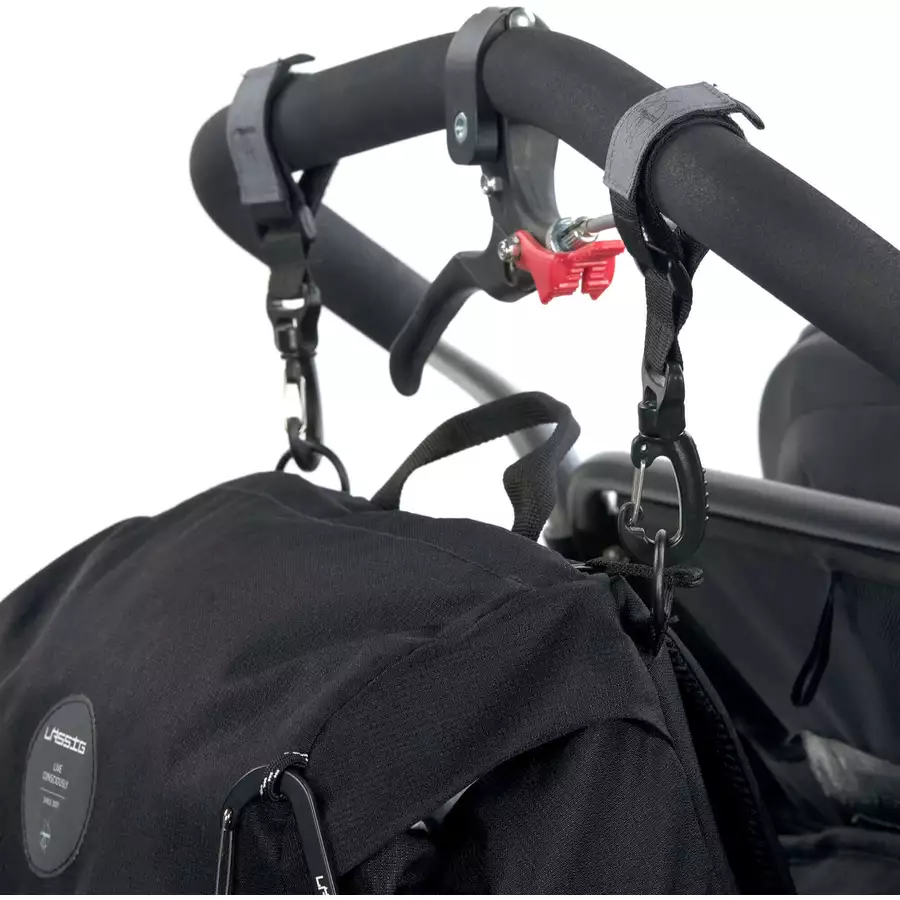 LÄSSIG Wickelrucksack Outdoor Backpack black