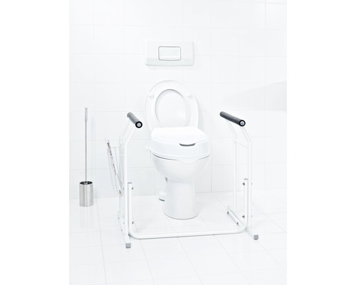 RIDDER Mobiele toiletstandaard SAM met opbergmand, wit