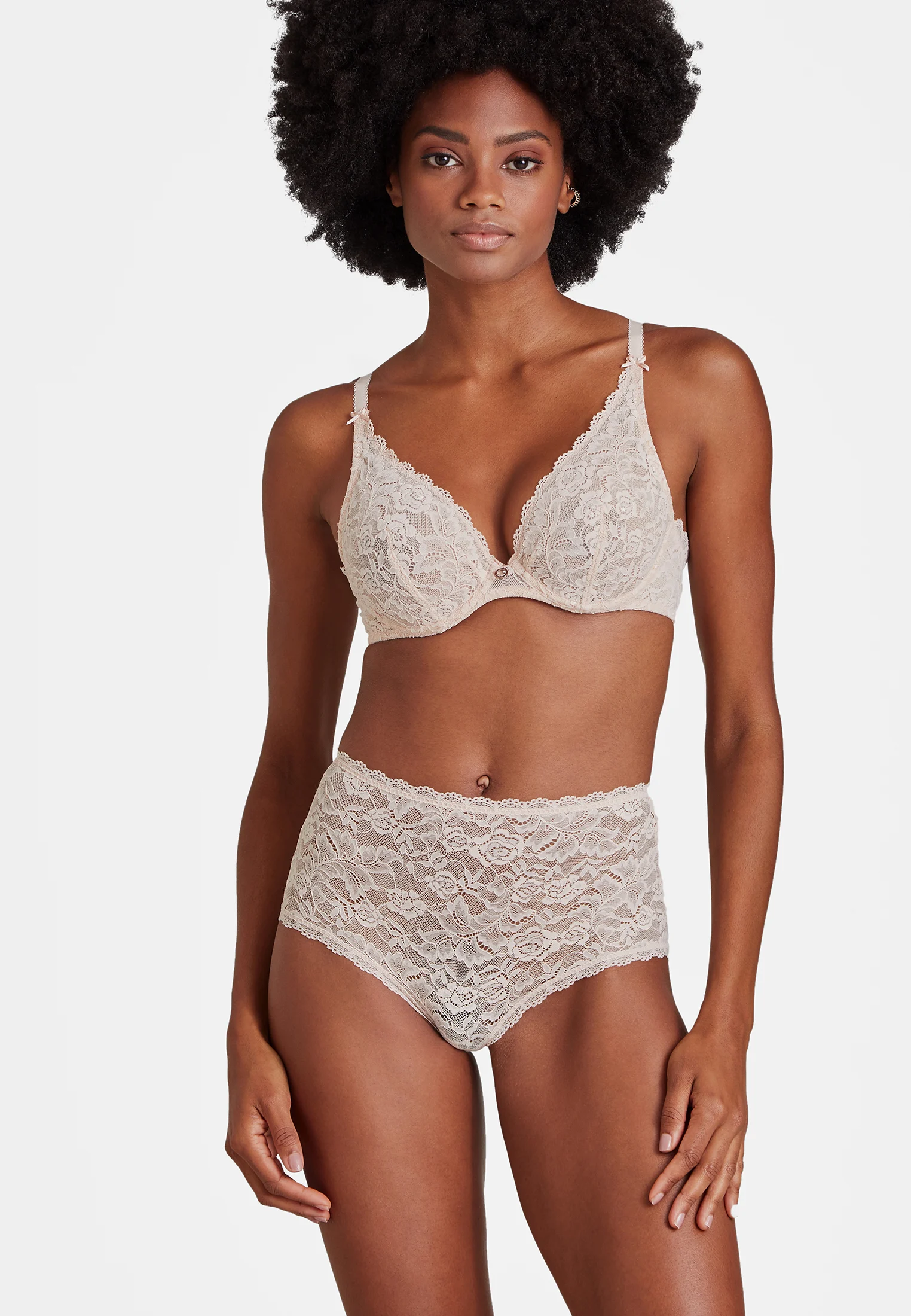 ROSESSENCE - Soutien-gorge triangle avec armatures confort | Beige
