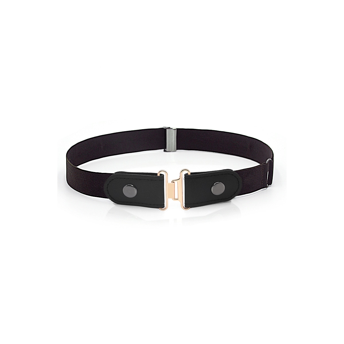 Elastisk belte uten spenne Sort