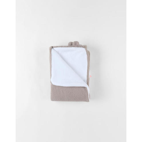 Couverture en fausse fourrure ouatiné 75x100 - Beige - NOUKIE 'S