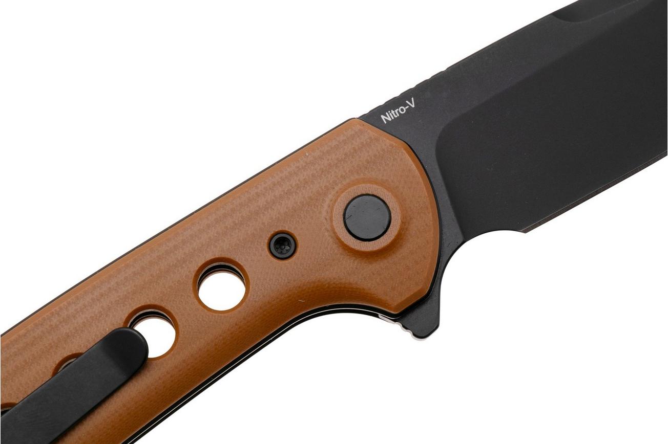 Reate PL-XF PVD Nitro-V, Tan G10, zakmes
