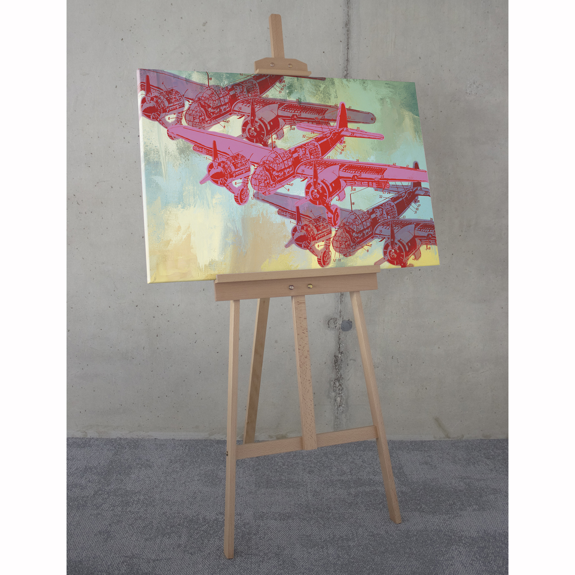Keilrahmenbild SAVE LIVES - bunt - 60x90 cm
