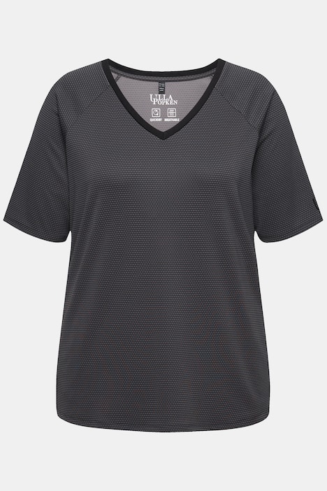 Funktionsshirt, schnelltrocknend, V-Ausschnitt, Halbarm